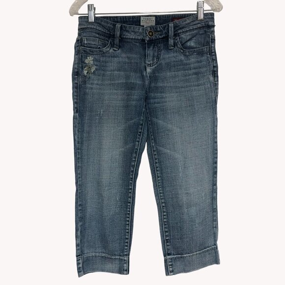 TOMMY Hilfiger Red Label Tiffany Demin Capri Fit Jeans Size 25 - Picture 5 of 16